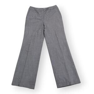 Vintage 90s Talbots Pants Womens 8 Black Houndstooth Wool Stretch Lined Trousers